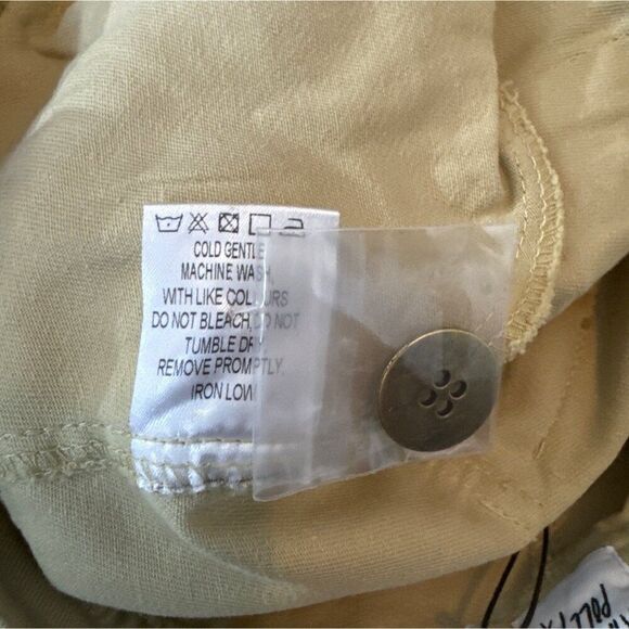 Vintage Beige Cargo Skirt 100% Cotton Women's Size 2 - Picture 4 of 4